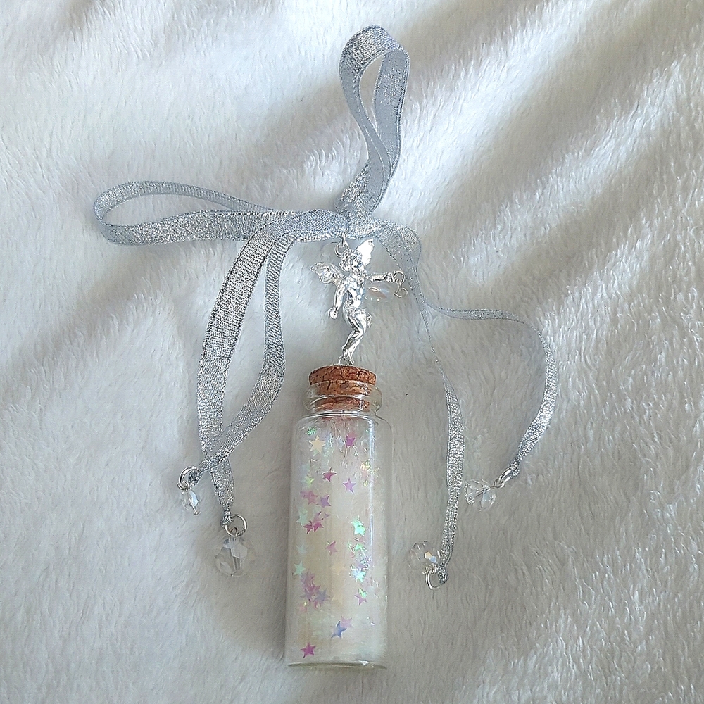 Angel Wishes Follydust Star Bottle Ornament new